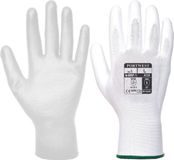 Portwest A120 PU Handschoen Wit - Maat M (5 paar)