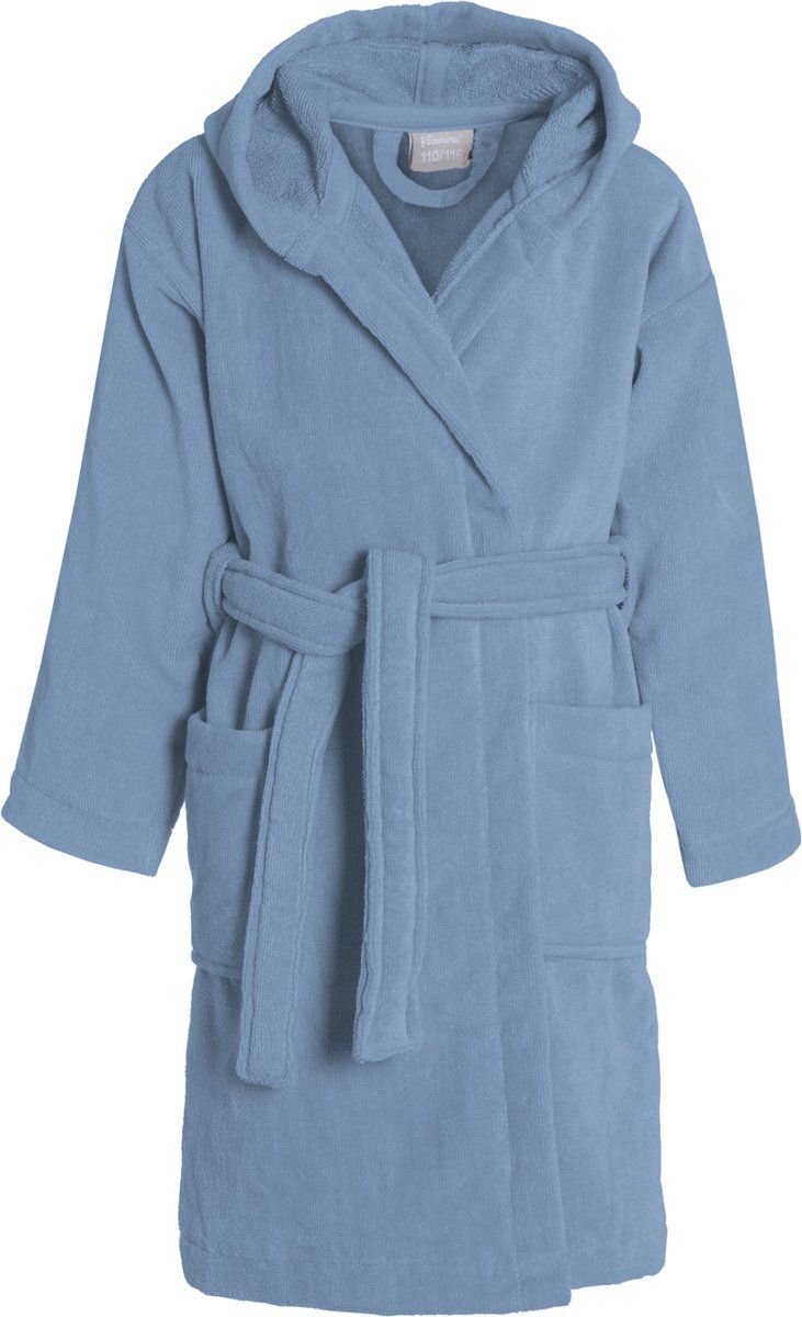 Seahorse Pure Kinderbadjas - Denim - 146/152