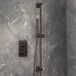 Hudson Reed Douchekraan Thermostatisch 1-Weg met Handdouche en Glijstang Modern - Zwart Nikkel