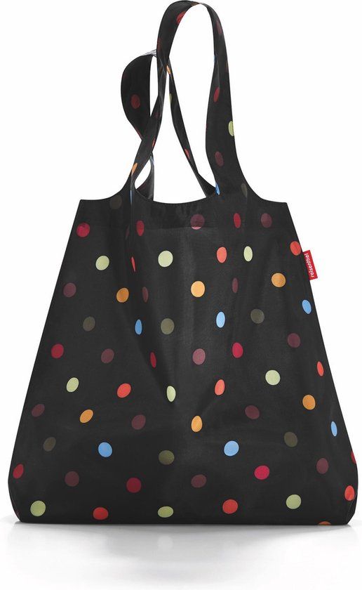 Reisenthel Mini Maxi Shopper Opvouwbare Boodschappentas - Dots Zwart