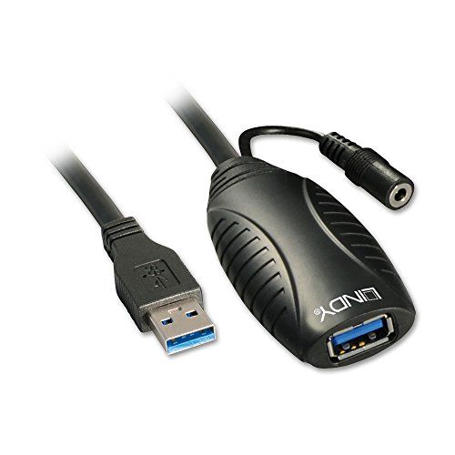 LINDY 43156 10m USB 3.0 actieve verlengkabel, zwart