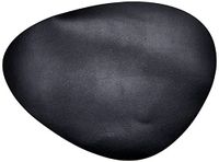 LACOR Eenpersoons tafelkleed, leer, zwart, korrelig, 45 x 35 cm