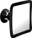 Mirrorvana - Draaibare mistloze douchespiegel, beslaat niet - 16,3 x 16,3 cm (zwart)