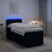 vidaXL Boxspringbed met matras met hoofdeinde Zwart 90 x 200 cm Stof
