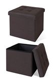 Tavora Kruk opvouwbaar max 300 kg linnen, 38x38x38 cm bruin