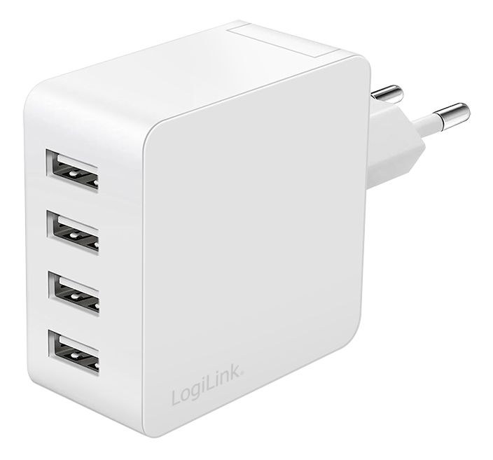 LogiLink PA0336W Oplader voor mobiele apparatuur Wit