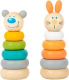 Small Foot Houten Stapeltoren Dier Pastel, 6dlg.