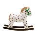 Kid's Concept Cheval à bascule Pippi Blanc-noir