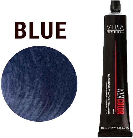 Viba Viba Professional Viba Color Permanent Cosmetic Coloring Cream Haar kleur 100ml - Blue