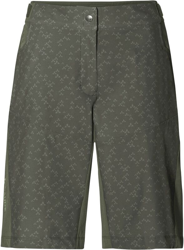 Vaude Ledro Print Shorts Women, olijf