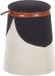 Beliani APACHE Poef - Beige - 33 cm - Kunstlinnen