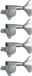 Grover 144C4 Mini Bass Machien Head, 4-in-Line, Chrome