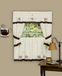 Achim Home Meubels Cuppa Joe 58-Inch door 36-Inch Versierd Cottage Topper met 58-Inch door 36-Inch Swaggers voor Windows