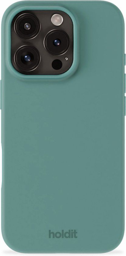 Holdit Silicone Case voor Apple iPhone 16 Pro - Groen