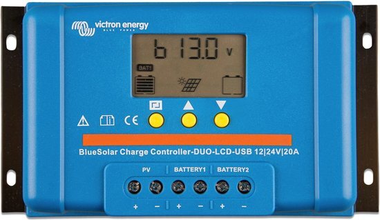 Victron BlueSolar PWM DUO - LCD - USB 12/24V 20A