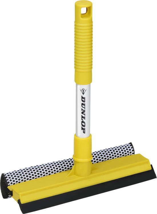 Dunlop Autoruitenreiniger - Raamwisser en Schrobber - Telescopische Steel - Autoaccessoires