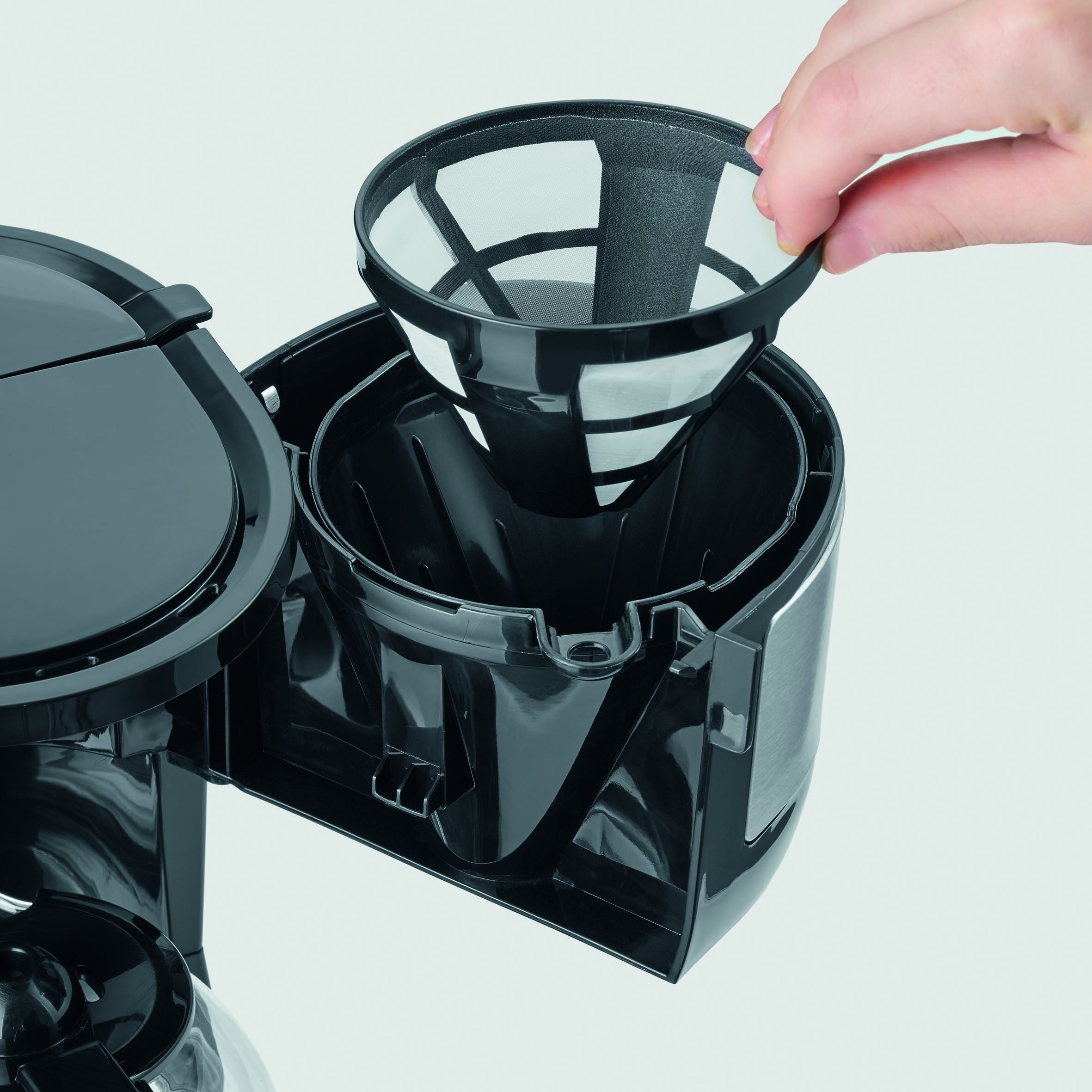 Severin KA 4808 - Filter Coffee Machine - 4 Cups - Black/Stainless Steel