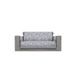 Italian Bed Linen Glamour antislip bankovertrek van polyester, made in Italy, donkerblauw 2 zitplaatsen maxi