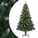 vidaXL Kunstkerstboom 210 cm 300 LED's Warmwit PVC en Metaal Groen