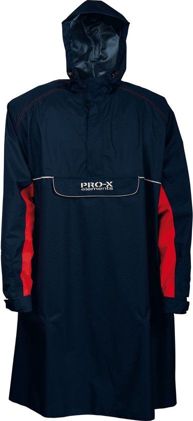 Pro-X Elements Poncho met armen en geïntegreerde handschoenen - Blauw - Unisex - Waterdicht