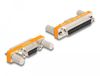 Delock Adapter D-Sub 9 pin female to D-Sub 25 pin female Oranje, Zilver
