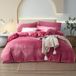 Icecat Ensemble de couette moelleuse en peluche, comprenant une couette de 200 x 220 cm et 2 taies d'oreiller