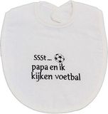 Petit Villain Slabbertje ssst.. papa en ik kijken voetbal Wit