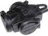 AS Schwabe 60455 3-voudige koppeling Massief rubber 230 V Zwart IP44