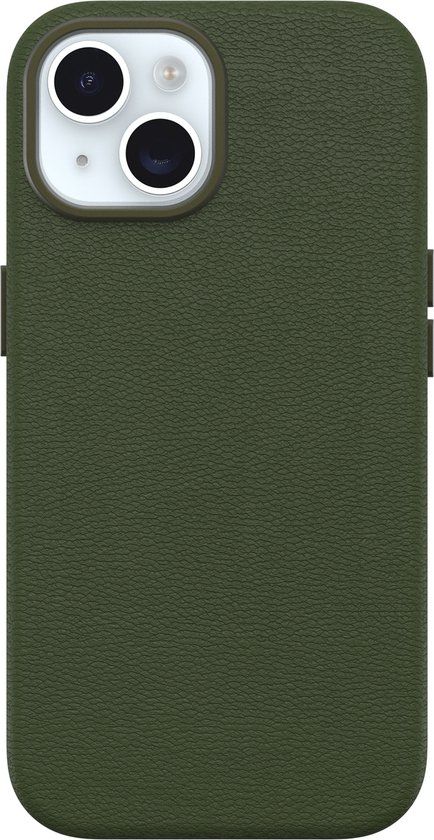OtterBox Symmetry cactus leren hoesje geschikt voor iPhone 15 Plus (groen)