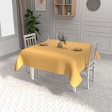 Soleil d'Ocre Nappe Imprimée Anti-tâches Carrée 180x180 Cm Linova