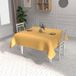 Soleil d'Ocre Nappe Imprimée Anti-tâches Carrée 180x180 Cm Linova