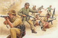 Italeri Modelbouwpakket Militaire voertuigen - 6076 German Afrikakorps - Duitse Soldaten WWII - 50 Figuren Plastic - 1:72