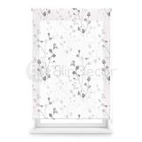 Blindecor Transparant rolgordijn met digitale print Flores - Bloom, rolgordijn 110 x 180 cm