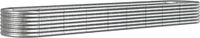 vidaXL Plantenbak - 368x80x36 cm - Gegalvaniseerd Staal - Zilverkleurig