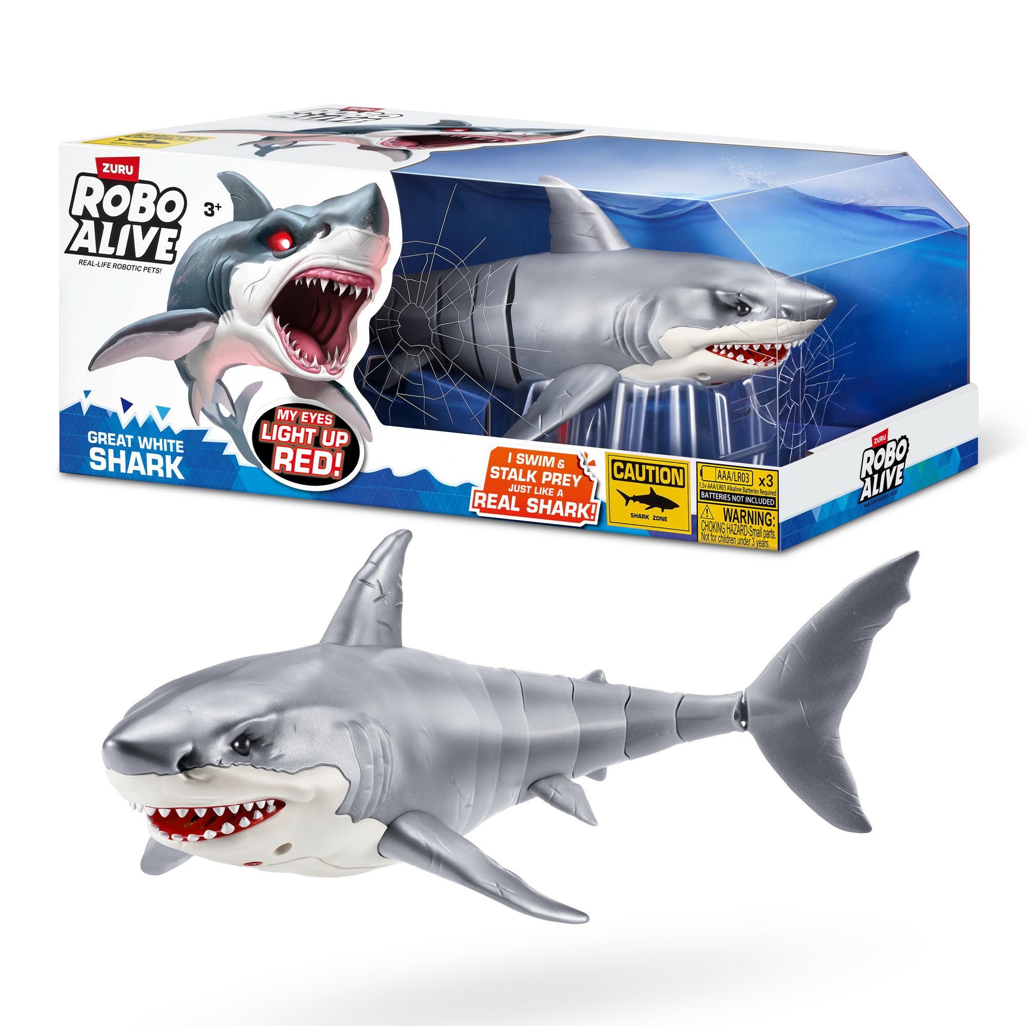 Robo Alive Great White Shark - Diving Shark - Multicolor - Boy/Girl - 5+ Years