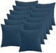 vidaXL Kussensloop 12 pcs HEERLEN Marineblauw 50 x 50 cm corduroy