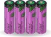 Tadiran 4x Tadiran Lithium 3,6V Pile SL 760/S AA - Cellule LiSOCl2 2200mAh