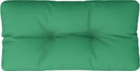 vidaXL Palletkussen 80x40x12 cm stof groen