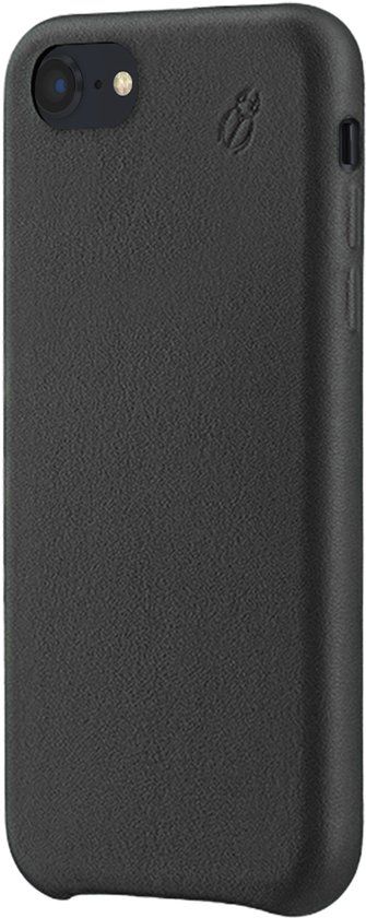 BeetleCase, Hoesje geschikt voor iPhone 6 / 7 / 8 / SE / SE 2022 - Leer, Zwart