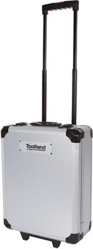 Toolland Gevulde gereedschapstrolley - 260-delig - Aluminium - Zilver