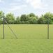 vidaXL Hexagonal Wire Mesh Fence with Ground Stakes 10 x 1 m Grey