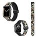 Horlogeband Apple Horlogeband 22 mm (38/40/41/42/44/45 mm) siliconen en echt leer: Picasso