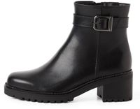 Tamaris Dameslaarzen 1-25408-47 Zwart Leer Blokhak