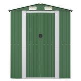 vidaXL Tuinschuur 192x191x223 cm Gegalvaniseerd Staal Groen