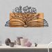 Asir Group Decoratief houten wandaccessoire | Houten lijst | 74 x 37 cm | Zwart | Hout; Metaal
