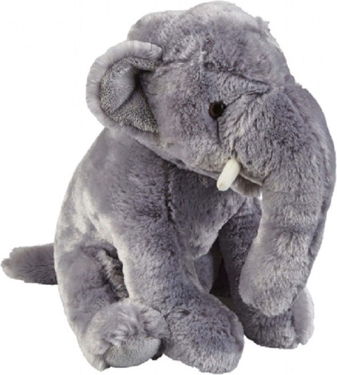 Ravensden Pluche grijze olifant knuffel 30 cm