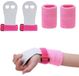 OEM NCD E-Commerce Handel GmbH Gymnastiekhandschoenen voor meisjes, warmte-isolerende kussentjes, comfortabele polsbandjes, trekgrepen en roze bandjes.