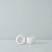 Lyngby Porcelain Rhombe theelicht set van 2 D6.5cm wit