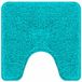 vidaXL Tapis de bain antidérapant avec découpe pour WC turquoise 50 x 50 cm PP
