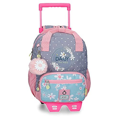 Enso Daisy Kleine rugzak met trolley, meerkleurig, 23 x 28 x 10 cm, polyester, 6,44 l